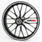 Motoking Felgenaufkleber 360° / 19 bis 23 / 9 mm/WEIß MATT