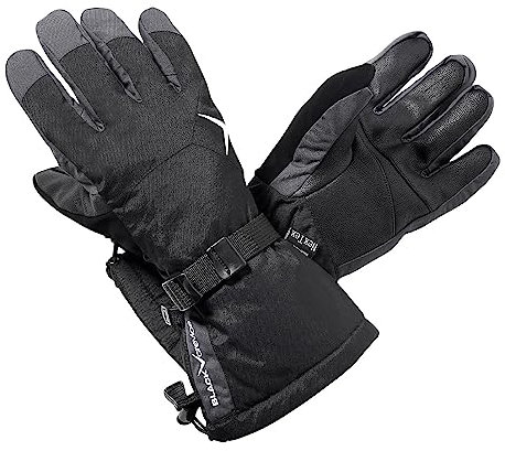 Black Crevice Erwachsenen Skihandschuhe, schwarz/grau, M