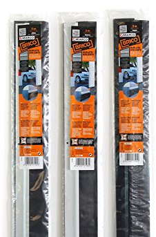 Miarco 20874 Burlete Bajo Puerta Garajes 3m (2 x 1.5 m), Negro