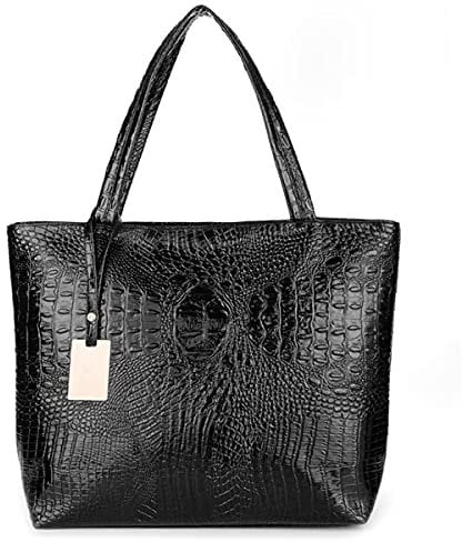 Prime Amazon Day Deals Sale Angebote 2019 Damen Tote Tasche Krokodil Leder Große Mode Handtasche Crossbody Schultertasche Geldbörse Einkaufstasche Lady Saddle Bags für Frauen