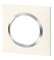 LEGRAND - Plaque dooxie Carrée - Plaque de Finition pour Prises et Interrupteurs dooxie - Fabriqué En France - 1 Poste - Bague Effet Chrome - Blanc Mat