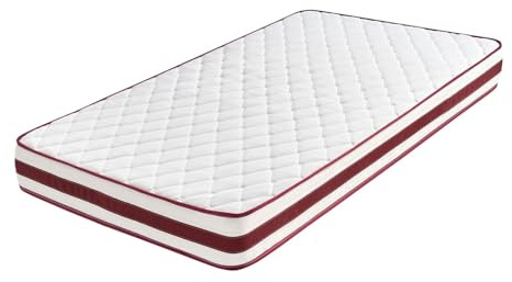 Moonia | First Class Edition Matratze | Totale Anti-Stress-Ausruhung | Viskosoft-Material für Wolkeneffekt | Duo-System-Technologie | Hohe Haltbarkeit | 90X200