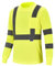 hi vis long sleeve t shirt Hi vis Work Reflective Safety Long Sleeve Polo t-Shirt EN20471 Class3 (XXL, Yellow)