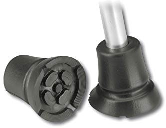 2er Set Big Foot Antirutschpuffer für Gehstöcke und Gehhilfen 22-24 mm
