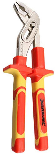 VDE Groove Joint Water Pump Pliers Plumbers Pipe Wrench Grips for Hybrid Use