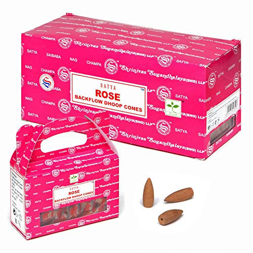 Satya Lot de 6 cônes à refoulement roses - Boîte de 72 pièces (6 x 24)