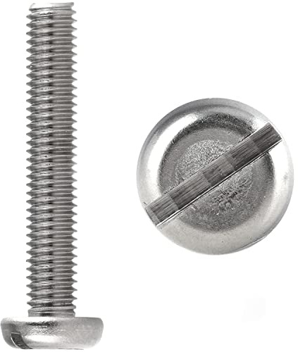 FASTON® Flachkopfschrauben mit Schlitz M4x8 DIN 85 aus rostfreiem Edelstahl A2 V2A (100 Stück) Langschlitzschrauben Flachkopf Schrauben