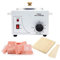 Kit Calentador de Cera con 1Kg de Cera y 100 Espátulas, Horno para Cera Caliente Profesional, Equipo para Casa o Local (1 Olla)