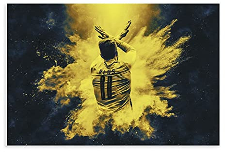 Reus Gemälde Fußball-Poster, Kunstdruck, Leinwand, Wandkunst, Dekoration, Bild, Gemälde für Wohnzimmer, Schlafzimmer, Dekoration, ungerahmt: 30 x 45 cm