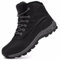 CYKYGGO Stivali Invernali Uomo Caldo Scarpe da Neve Caldo Impermeabile Antiscivolo Scarponcino Trekking Nero 42