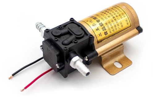 Jieotwice Pompa per Vino Elettrica, Aspiratore, Pompa a Membrana Portatile per Uso Alimentare con Pistola di Ricarica per Tubo in Silicone 4m DC 12V
