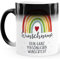 SpecialMe® Zaubertasse Regenbogen personalisiert mit Name und Wunschtext dein eigener Text personalisierbare Geschenke Dein Wunschtext Magic standard