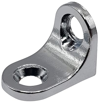 M4TEC Heavy Duty Shelf Brackets Support for Wardrobe Shelf Fixings -100 Pack Steel Metal Chrome Shelf Support Peg, Wall Brackets for Shelves, Closet Shelve Support, Shelf Support Bracket - 2x14x16.5mm