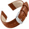 Archer Watch Straps - Uhrenarmbänder mit Schnellverschluss aus Hochwertigem Genarbtem Leder (Cognac/abgestimmtes Garn, 18mm)