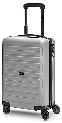 REDOLZ Kleiner Hartschalen Kabinen-Koffer | Cabin-Trolley 38 x 21 x 55 cm aus hochwertigem ABS Material | Ultra-leicht nur 2,74 kg für Damen & Herren | 4 Doppelrollen & TSA-Schloss (Essentials 08)