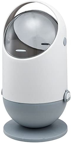 Corbeille à papier Séjour Tri des ordures de trash, grande poubelle ménagère, couvercle à double ouverture, bac de stockage de panier de papier de séparation Bacs à ordures de cuisine ( Color : Grigio