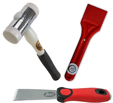 Kit de herramientas de acristalamiento: cincel Xpert, paleta de acristalamiento y martillo de nailon Thor 710