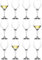 LAV Lot de 12 Verres à vin Blanc Ella Transparents de 260 ML – Petit Verre Lavable au Lave-Vaisselle pour Mariage Noël fête d'anniversaire Verres à Boire Coffret Cadeau
