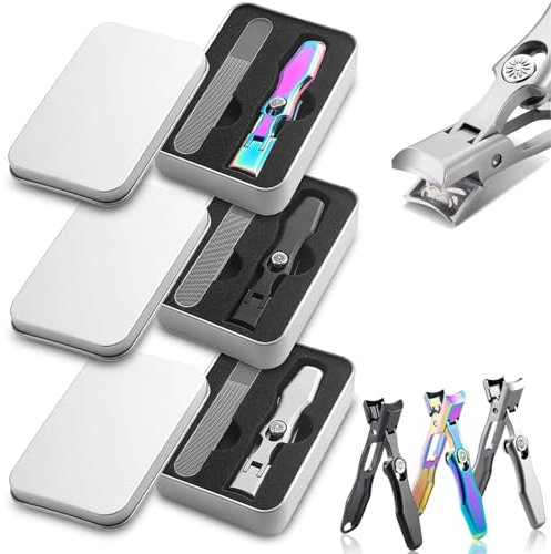 Coupe Ongle Allemand, pour ongles épais Guillotine Ongle, Coupe Ongle Professionnel en acier inoxydable (3 Couleur)