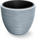 Casaria® Pot de Fleurs Gris Rond 30 L 40x32 cm résistant aux intempéries jardinière Bac à Fleurs Cache-Pot Pot cannelé