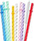 Nayyana Lot de 8 pailles à tourbillon réutilisables de 26 cm de long en plastique dur brillant en verre cristal pailles de rechange pour Stanley de 16 oz, 20 oz, 30 oz avec brosse de nettoyage