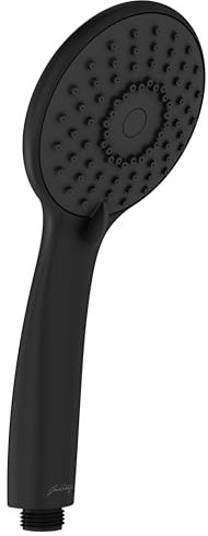 Jacob Delafon - Pommeau de douche Juliette - Rond - Diamètre 10,5cm - 3 Jets à Curseur - Economie d'eau 10L/min - Douchette à main - Noir mat - E29032-BL