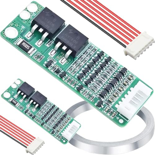 DAOKAI 2 pcs 5S Charger Board 18650 Charger module Charger Protection Board 18V 21V 15A 18650 Li-ion Lithium Battery BMS Protection Board PCB Board with Nickel Strip for Battery charging