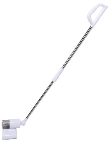 Rechargeable Window Vacuum, Cordless Electric Glass Tool with 180 Degree Adjustable Head, Window Squeegee with Extension Pole, Handheld Window Cleaner for Glass