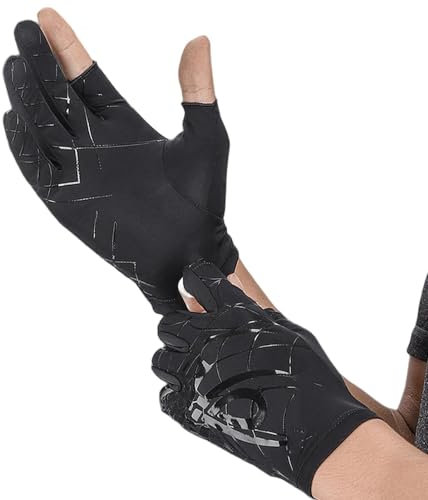 Moreeulsi Sonnenschutz-Angelhandschuhe, UV-Schutz, atmungsaktiv, rutschfest, Touchscreen-Eisseide, 2-Finger-Handschuhe für Fliegenfischen, Fotografie, Wandern, Joggen, Radfahren, Wandern