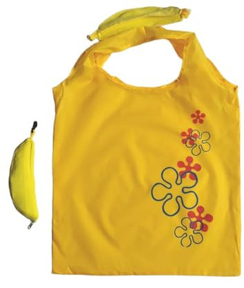 Wobestod 2 Stück Faltbare Einkaufstaschen Wiederverwendbare Banane Einkaufstaschen ECO Umhängetasche Einkaufstaschen
