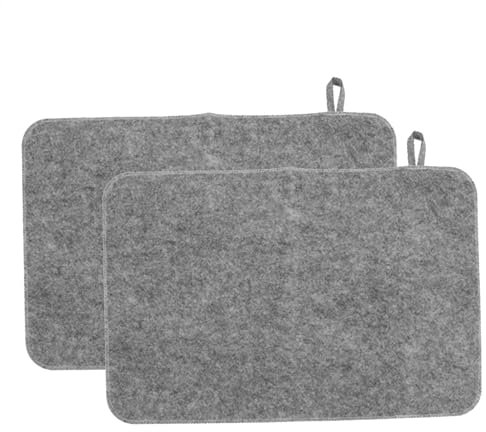 Sauna Floor Mat, Sauna Cushion - 2 x Felt Sauna Seat Covers - Heat Insulation Mat, Water-Absorbent Sauna Steam Bath Accessories for Sauna, Bathroom, Shower Room