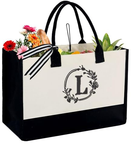 Vhersily 2025 offres - Sacs fourre-tout à main pour femme, grand sac de travail femme, sacs à main pour femme, sac pour ordinateur portable de 15,6 pouces en toile, sacs à bandoulière en toile pour