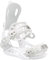 HWJFDC Snowboard Bindungen Quick Wear Fixer vielseitige Ski-Board-Snowboard-Bindungen Ski-Schneide-Ski Flat Flower Damen-Snowboard-Gurt(White)