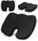 M.J COMFY-LIFE Office Chair Seat Cushion Car Seat Cushion Memory Foam Pillow Back Support Non-Slip Seat Cushion For Desk Gaming Chair Car Seat Black