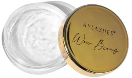AYLASHES - WOW BROWS WAX | Glättet, diszipliniert und betont Augebrauen | Pflegt und fixiert Augenbrauen | Dermatologisch getestet