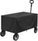 Chariot de jardin pliable robuste et imperméable en tissu Oxford pour festival, protection contre la pluie, pour extérieur, 97 x 61 x 56 cm (noir)