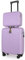 Premium Makeup Travel Case + Small Cabin Suitcase 2 Pcs Set,100% German Covestro Polycarbonate, Excellent Organisation & Wet/Dry Separation, Cosmetic Organiser & 4 Wheel Hand Luggage (Lavender Purple)