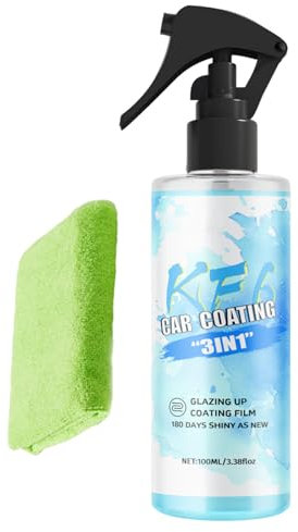Agente Rinnovatore Multifunzionale per Vernice, Spray Rigenerante Per Vernice Auto, Liquido Rigenerante 100ml per Vernice Cerchi Vetro Interni Fanali Esterni