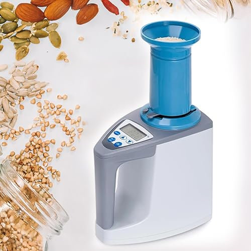 Tester di umidità per grani per Oltre 35 grani, analizzatore Digitale di Alta precisione con Gamma del 3-35%, Display LCD, Kit Portatile per misurare l'umidità di Mais, Riso e Grano