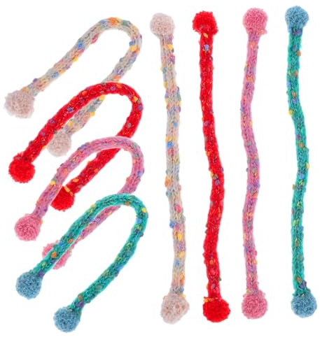 Gatuida 8Stücke Teiliges Puppenschal für Puppen Weiche Dekorative Strickschals für Winterliche Outfits und Bastelideen