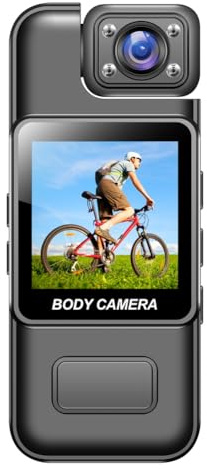 Flaroey Wifi Mini Camera 4K HD Digital Video Recorder 180° Rotatable Lens Portable Action Camera Recorder 128G