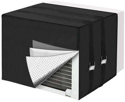 Housse de climatisation de fenêtre pour l'intérieur | Housses de protection imperméables renforcées pour fenêtre, climatiseur | Pour jardin, extérieur, terrasse, hiver, balcon, cour, maison