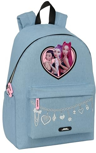 K-Pop Demon Hunters HUNTR/X Rucksack für Laptops mit 35,8 cm (14,1 Zoll), ideal für Jugendliche verschiedener Altersgruppen, bequem und vielseitig, Widerstandsfähigkeit, 31 x 13 x 43 cm