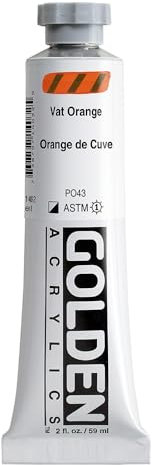 Golden Artist Colors - Acrílico: 60ml. (Carga Espesa) Naranja de Tinta VIII