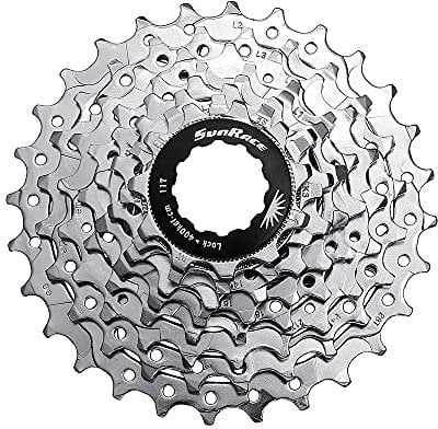 Sunrace 8-Gang-Kettenschaltung, Metallic, 12-25 Zähne