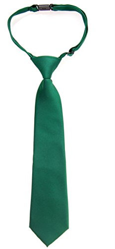 Retreez Jungen Gewebte vorgebundene Krawatte Einfarbig matt - dunkelgrün - 4-7 Jahre