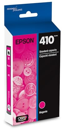 Epson 410 Claria Premium Ink Standard Capacity Magenta Cartridge (T410320-S) Works with Expression XP-530, 630, 640, 7100, 830