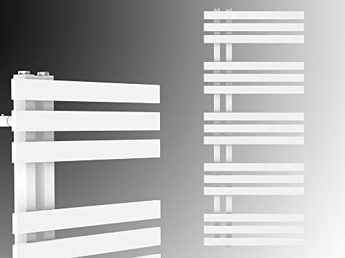 Designbadheizkörper VERONA 1600 x 500 mm. Weiß Badheizkörper Handtuchtrockner Handtuchwärmer