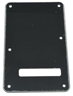 kaish Plaque arrière Stratocaster St trémolo Vibrato Noir 3 plis