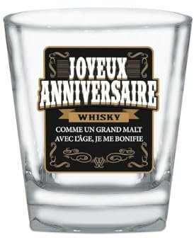 Verre Spécial Whisky - Joyeux Anniversaire